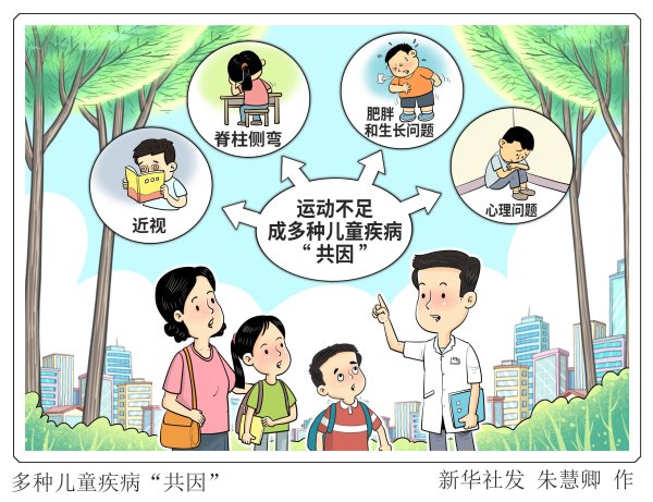 股票配资咨询 暑期就诊高峰背后：运动不足成多种儿童疾病“共因”